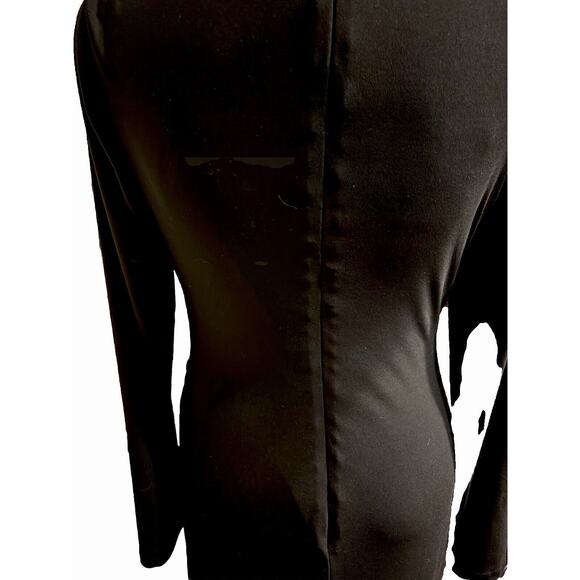 Lauren Ralph Lauren Formal Gown Size 4 Flowing Maxi Whimsigoth Quiet Luxury Edgy - Picture 8 of 12